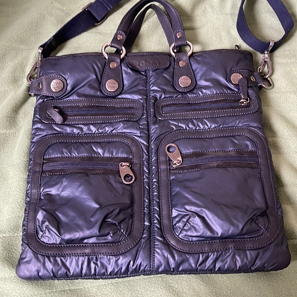 Authentic Hogan Bandoliera Messenger Good condition Black Leather